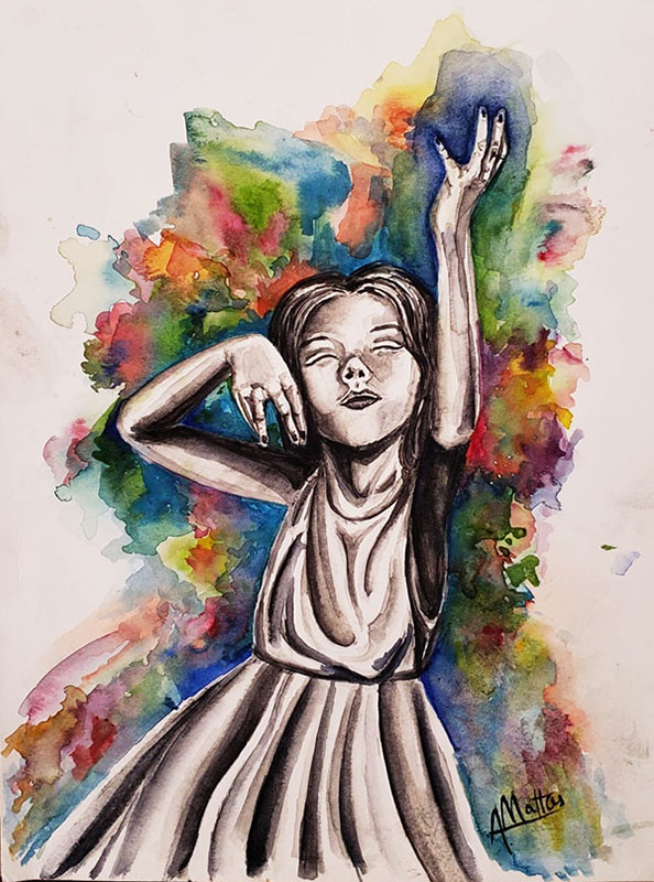 Alegria - 35,5 x 29 - Aquarela 